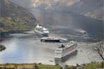 MSC Musica, Geirangerfjord, Kong Harald, Vision of the Seas og Bolsy